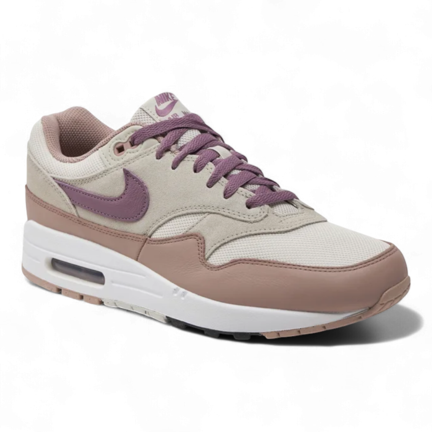 Nike Air Max 1 Sc In Light Off-White, Violet, And Powder Grey