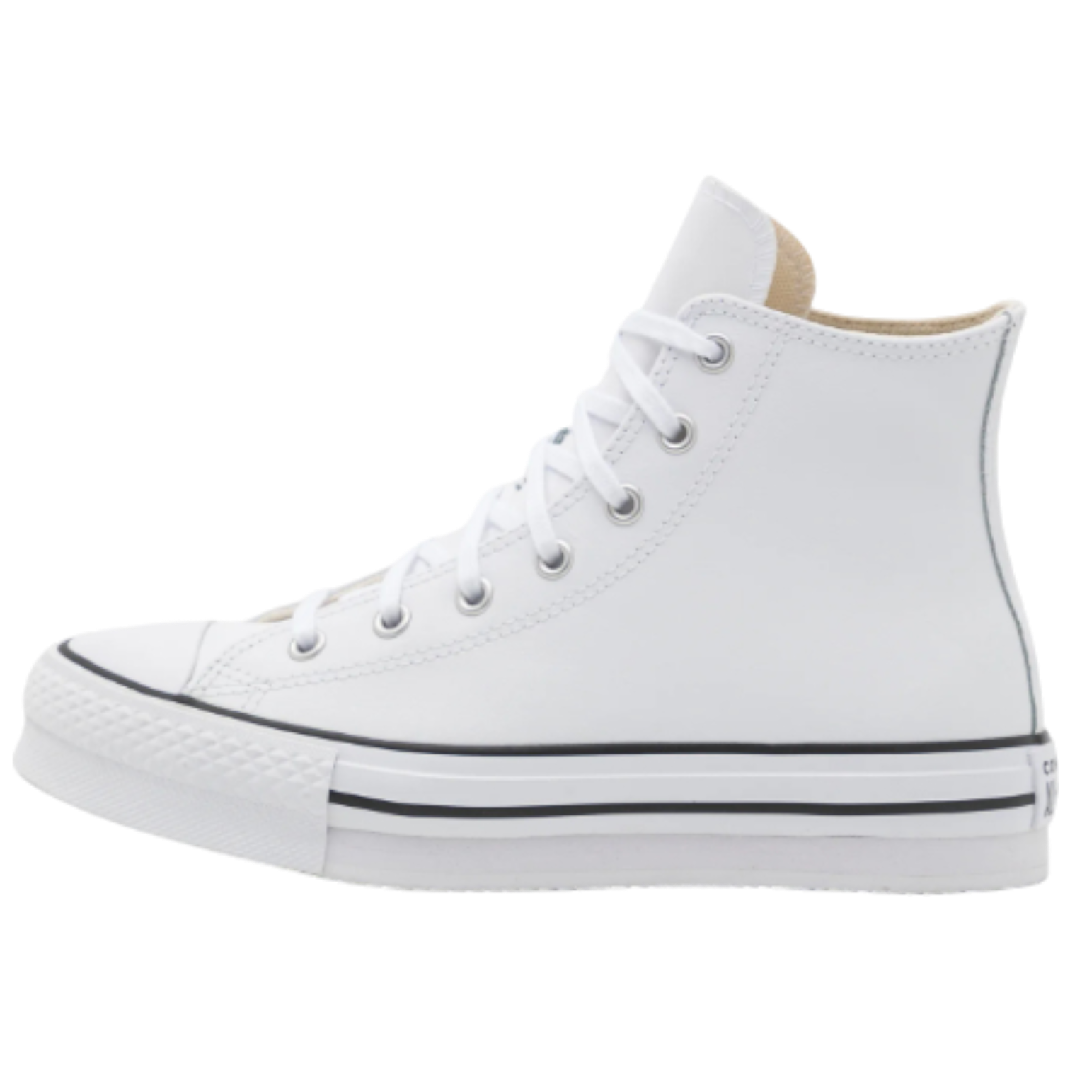 Converse Chuck Taylor All Star Eva Lift Hi Leather white Natural Ivory