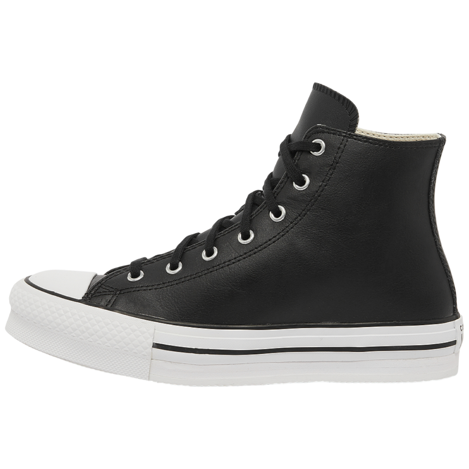 Converse Chuck Taylor All Star Eva Lift Hi Leather Black Natural Ivory