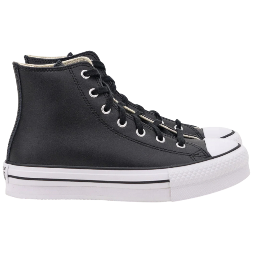 Converse Chuck Taylor All Star Eva Lift Hi Leather Black Natural Ivory