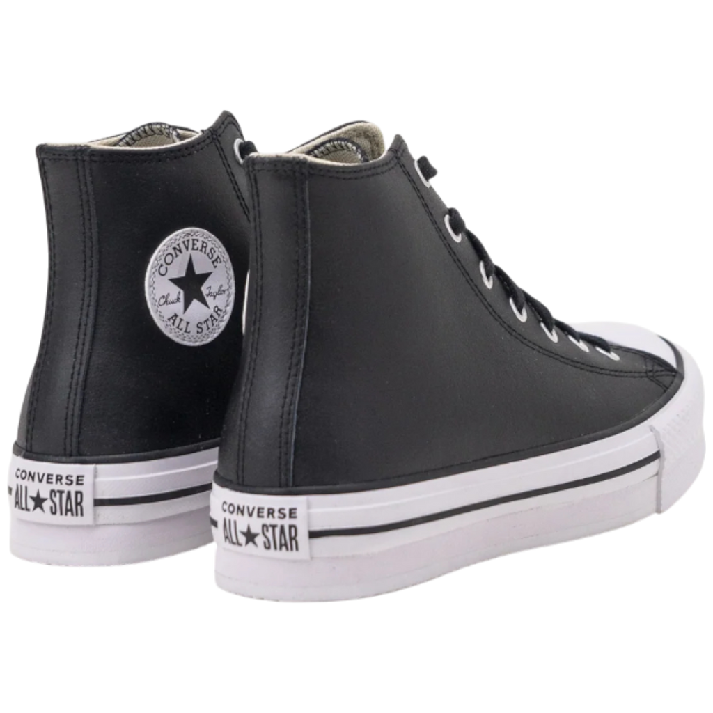 Converse Chuck Taylor All Star Eva Lift Hi Leather Black Natural Ivory