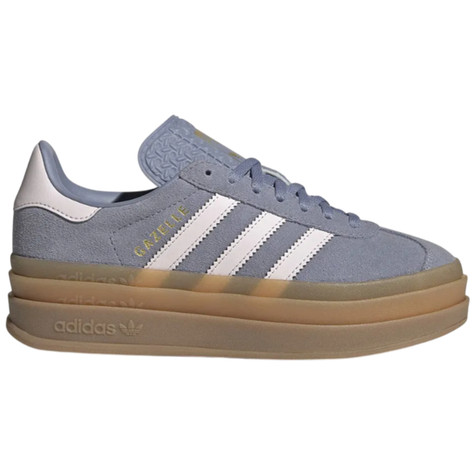 adidas Gazelle Bold Silver Violet Almost Pink Gum