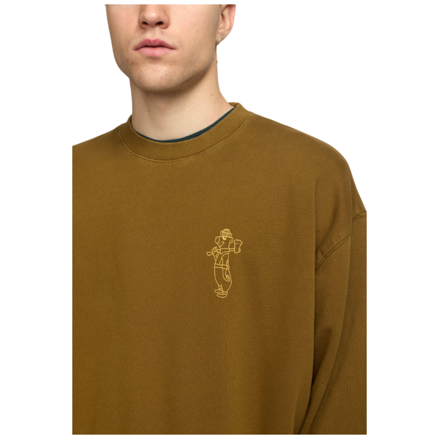 Sudadera Revolution Printed Dustbrown