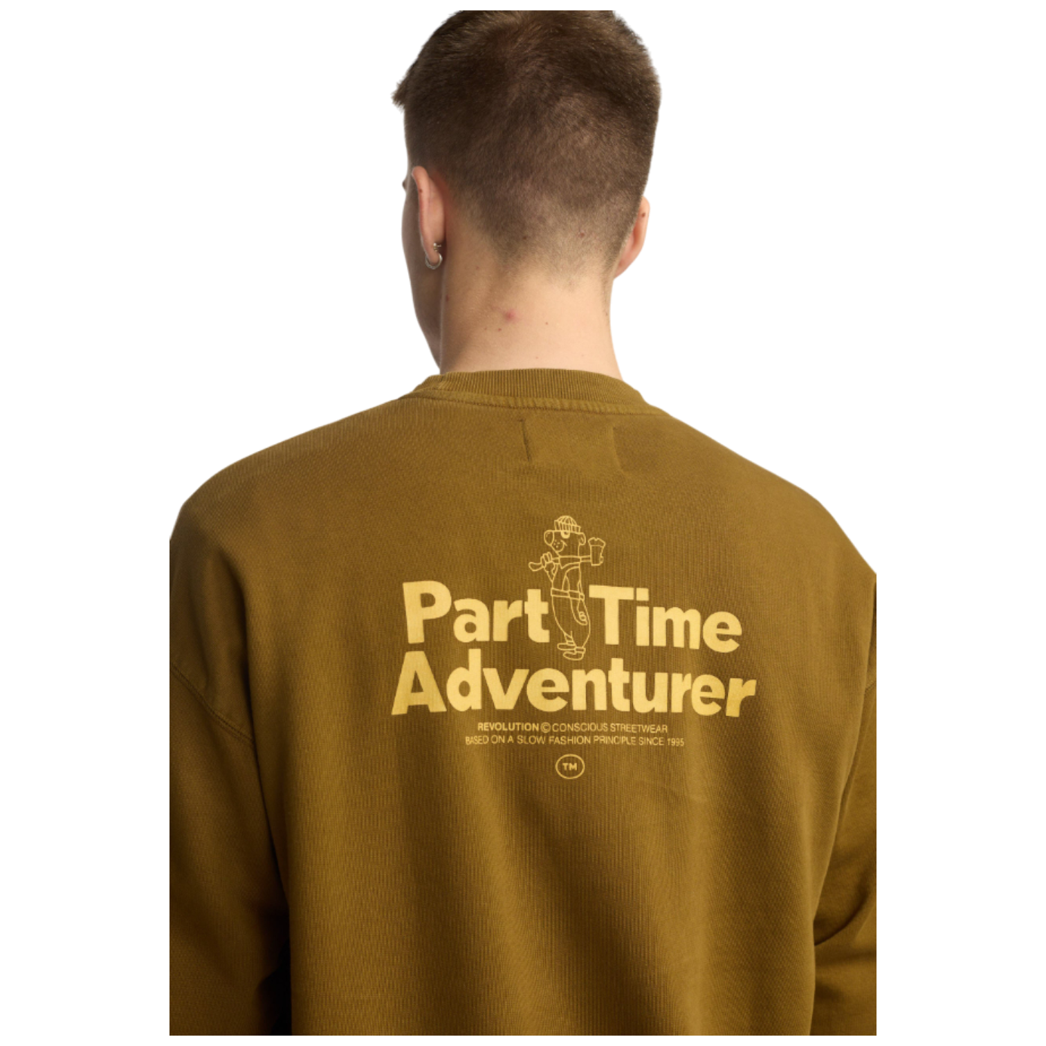 Sudadera Revolution Printed Dustbrown