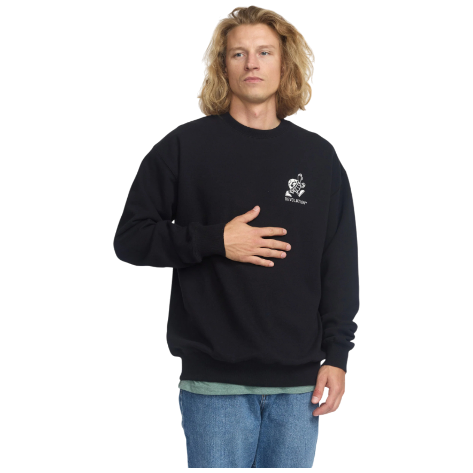 Sudadera Revolution Printed  Black