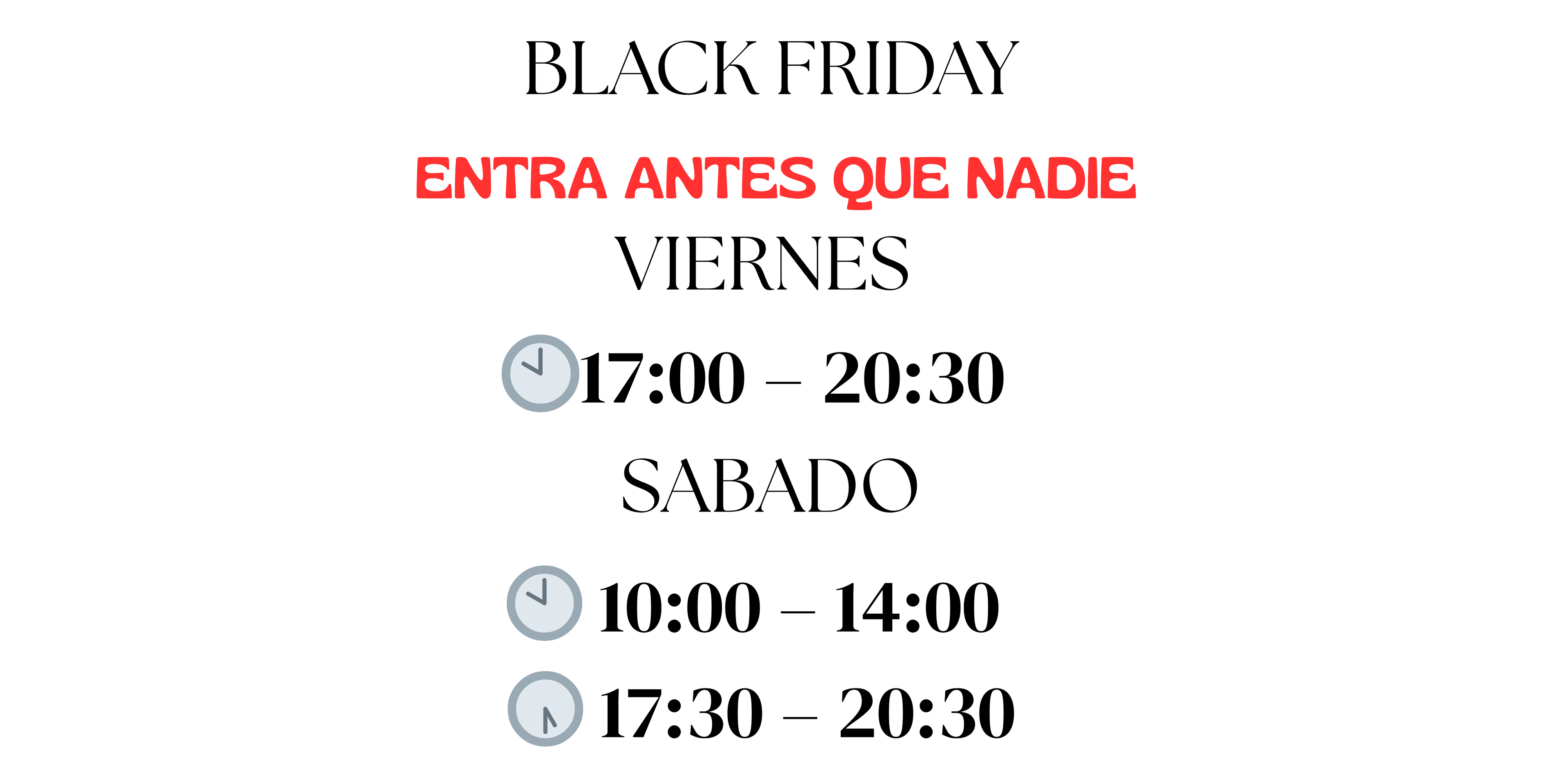 ENTRADA Black Friday