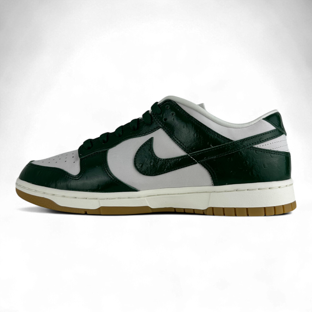 Nike Dunk Low Lx Ostrich-Textured Leather In River Green