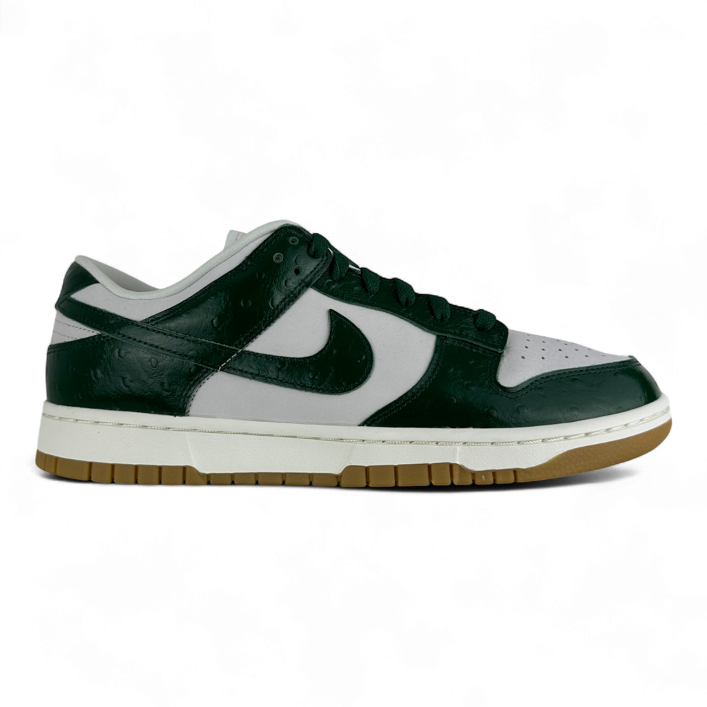 Nike Dunk Low Lx Ostrich-Textured Leather In River Green