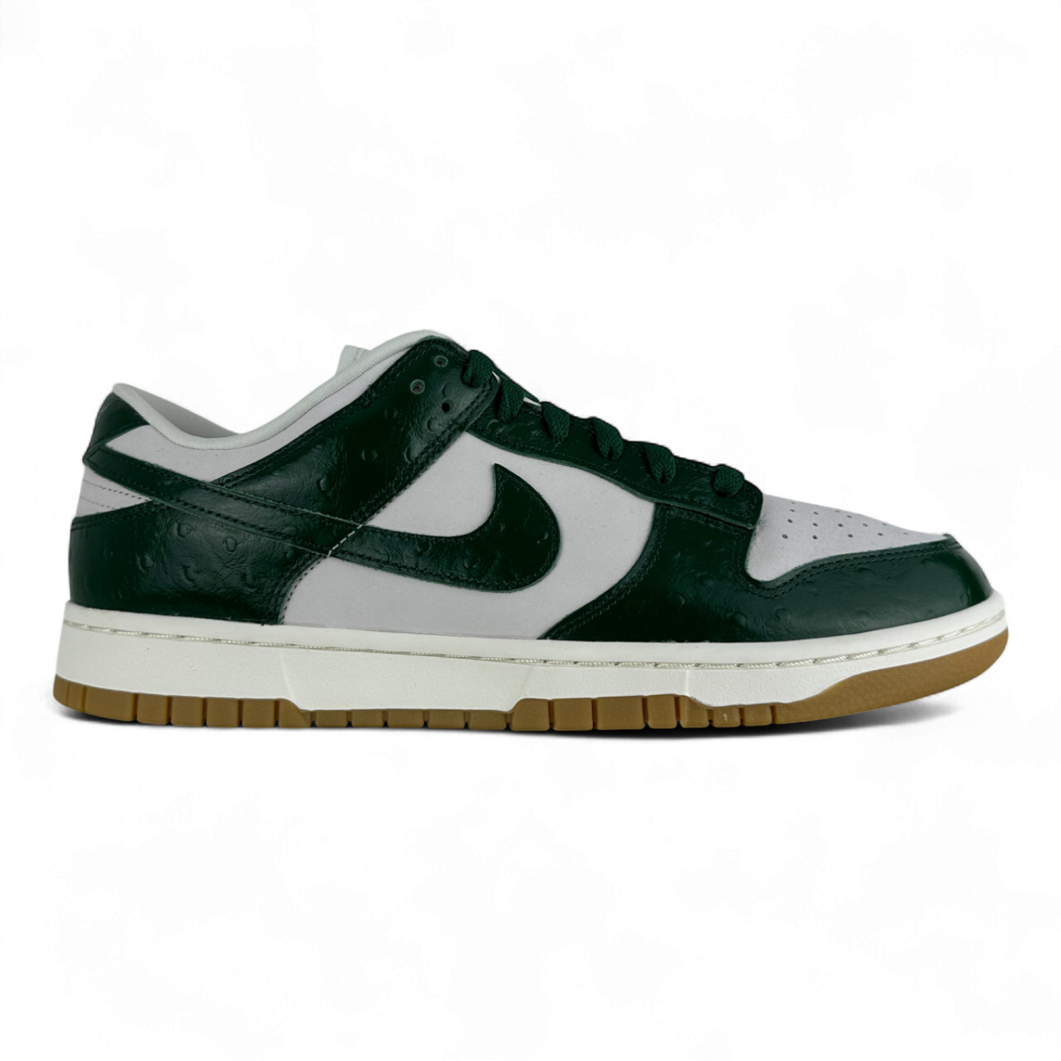 Nike Dunk Low Lx Ostrich-Textured Leather In River Green