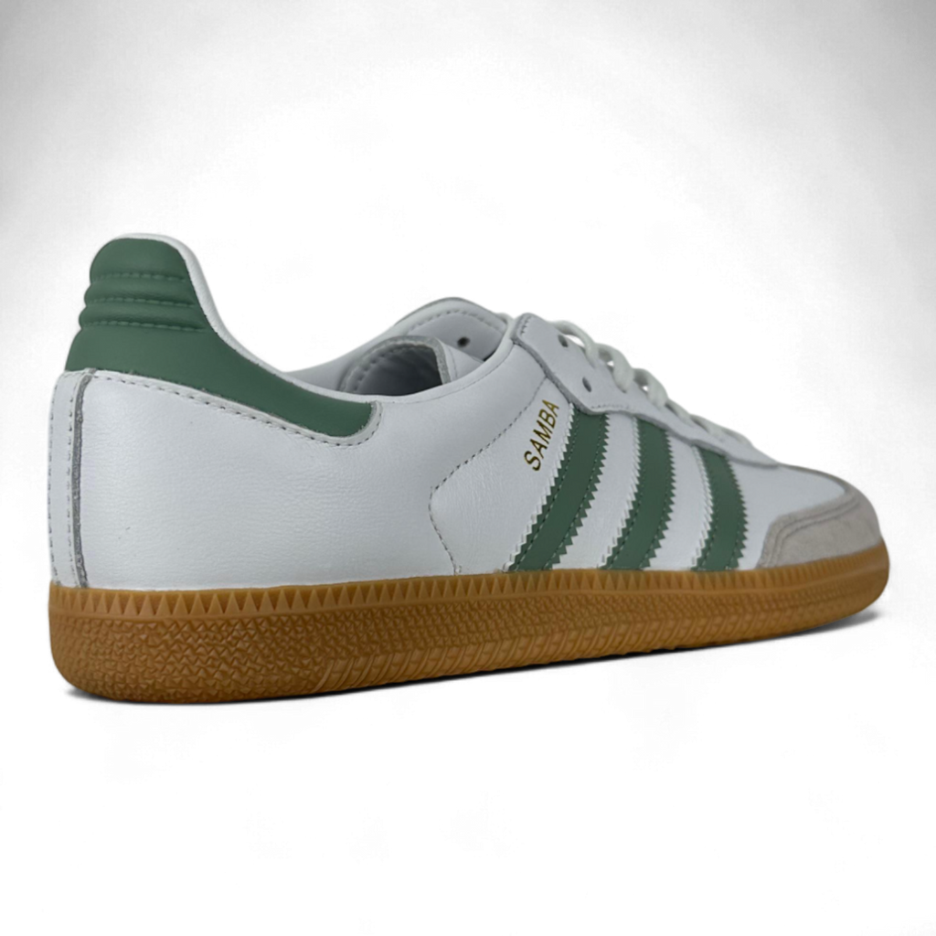 Adidas Samba Cloud White Silver Green