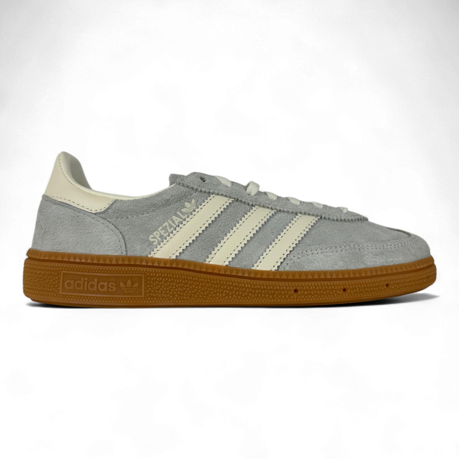 Adidas Handball Spezial In Off-White Silver And Caramel
