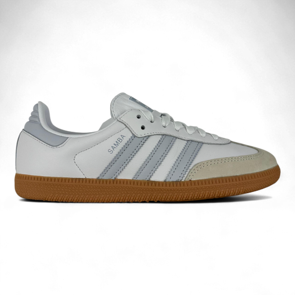Adidas Samba Og In White Fade Blue And Carame