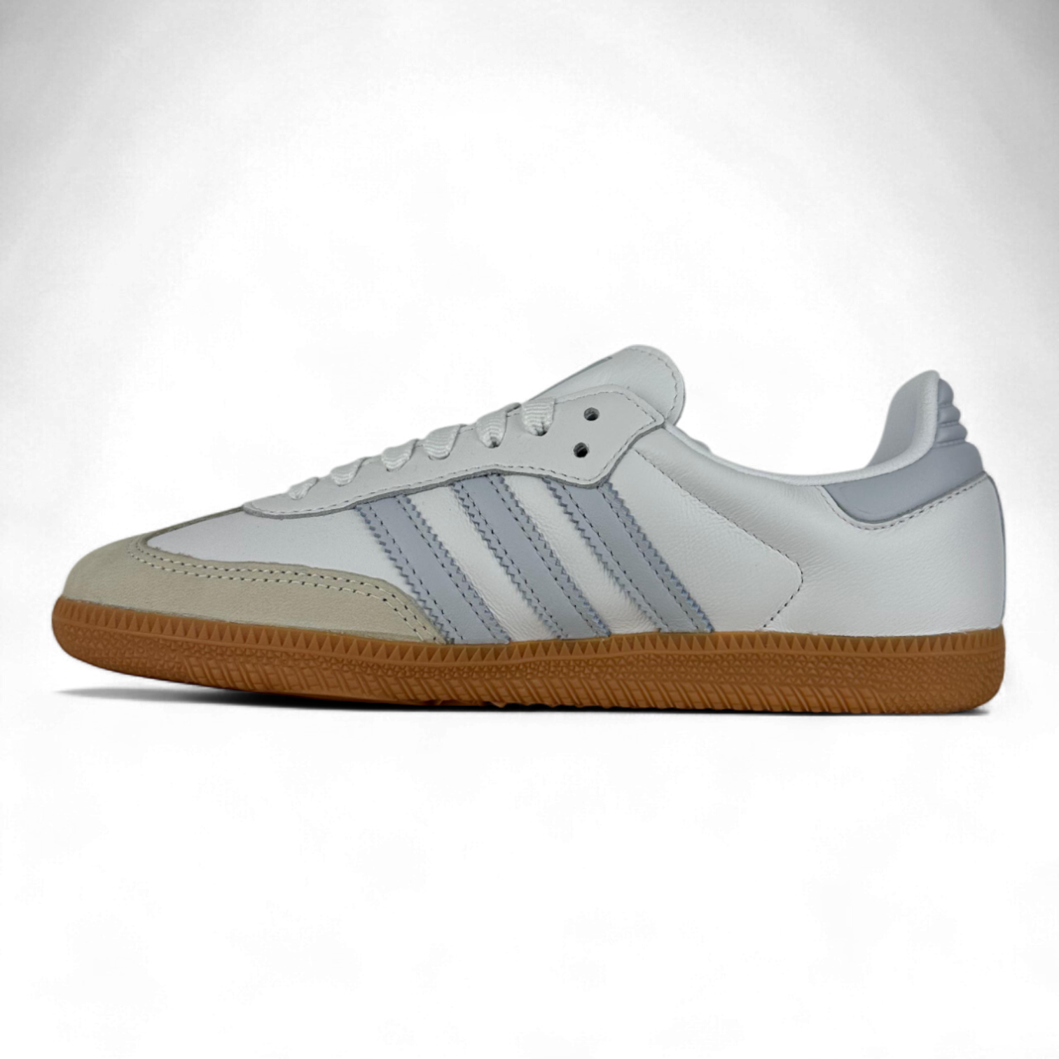 Adidas Samba Og In White Fade Blue And Carame