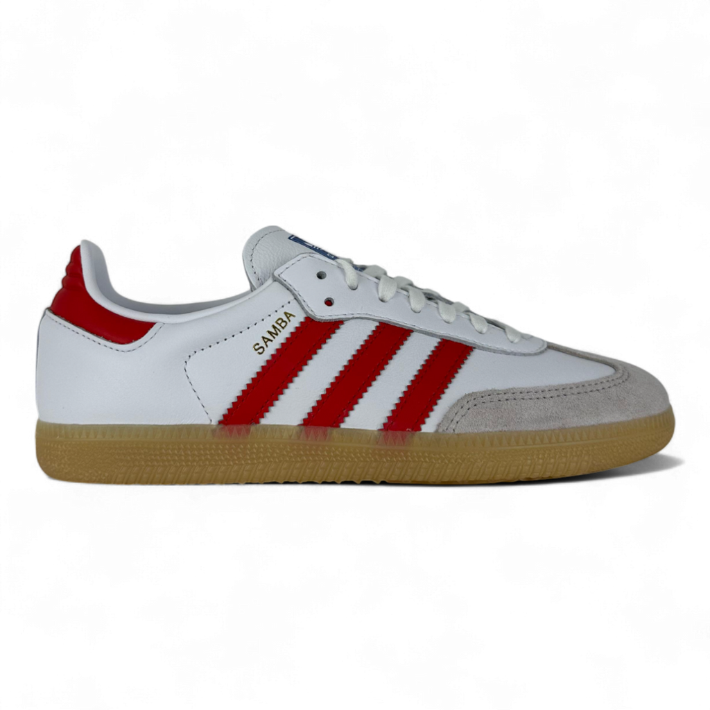 Adidas Samba Og Cloud White Collegiate Red Gum