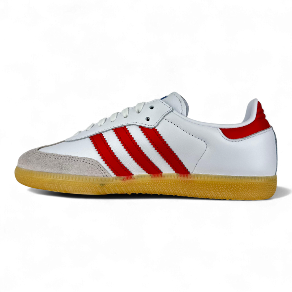 Adidas Samba Og Cloud White Collegiate Red Gum