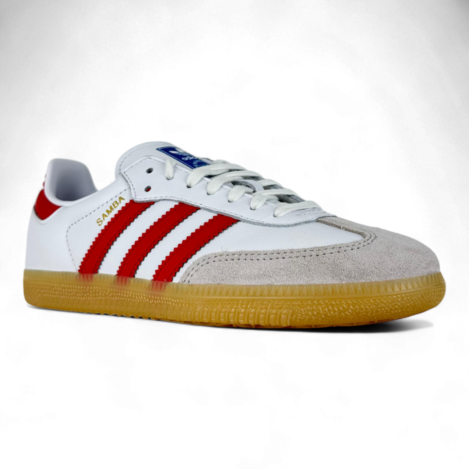 Adidas Samba Og Cloud White Collegiate Red Gum