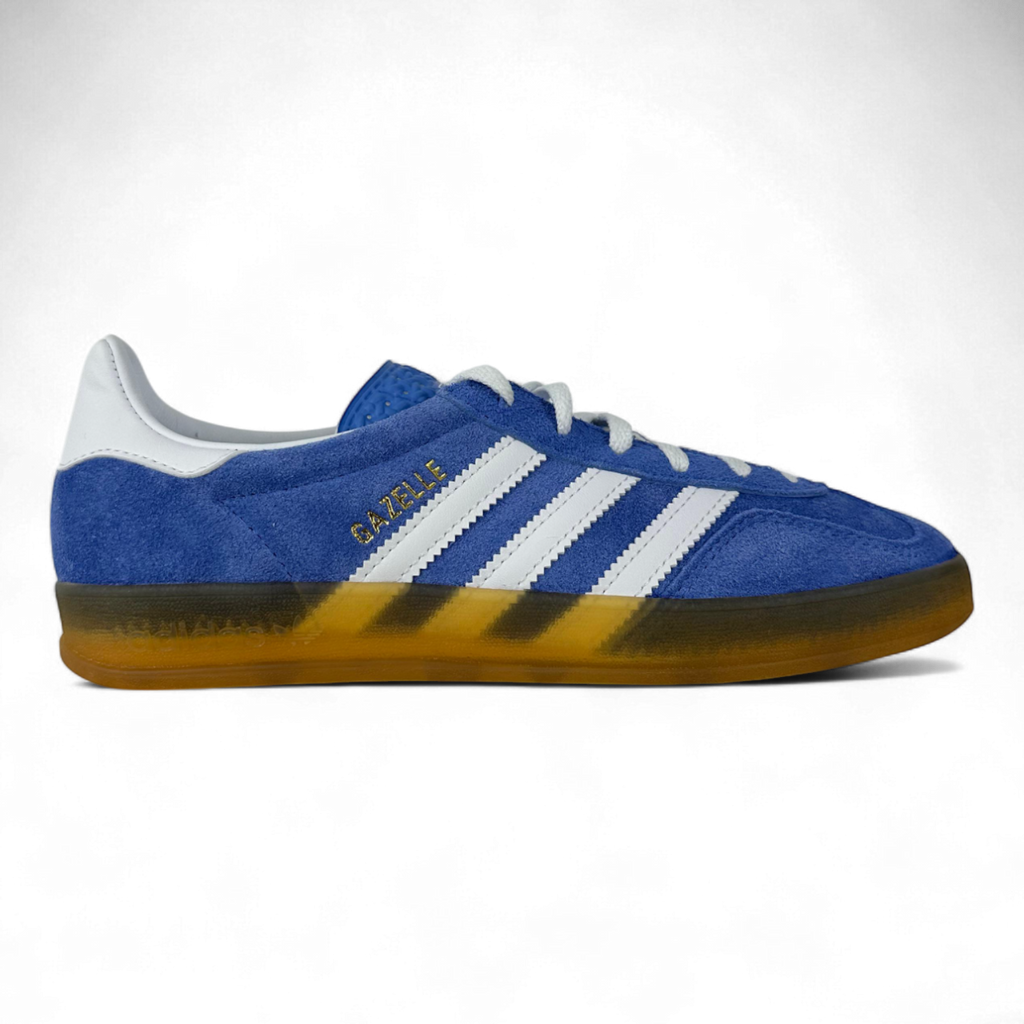 Adidas Gazelle Indoor In Fusion Blue And Caramel