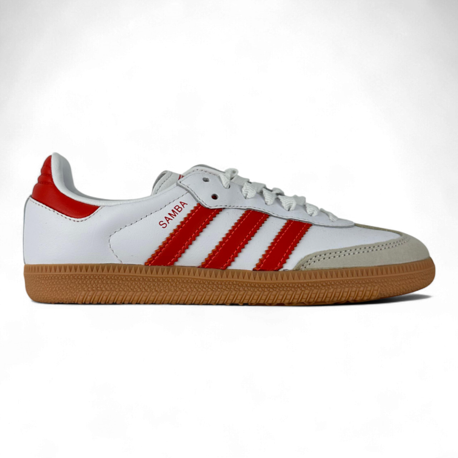 Adidas Samba Og White Solar Red Gum