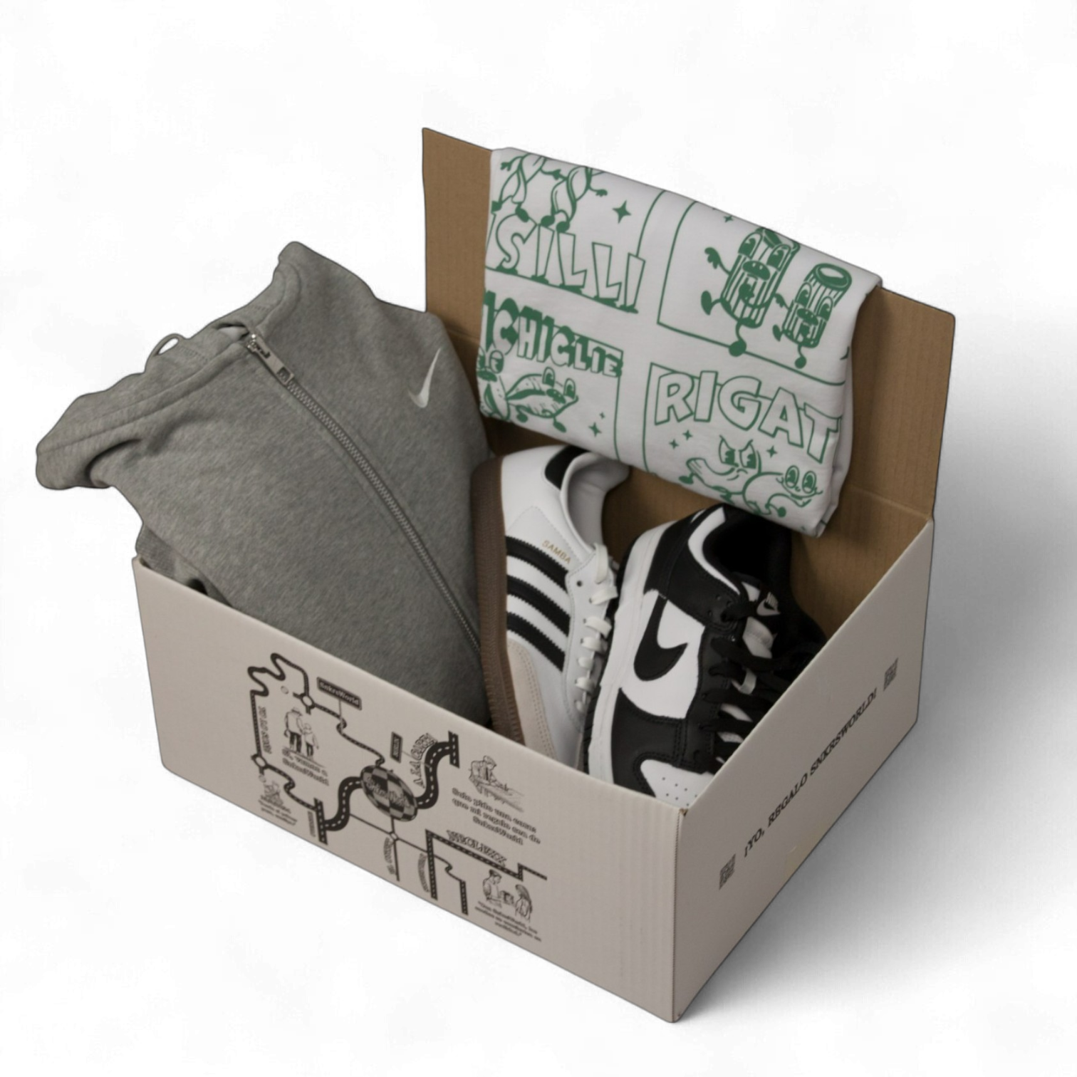 MYSTERY BOX ZAPATILLAS + ROPA