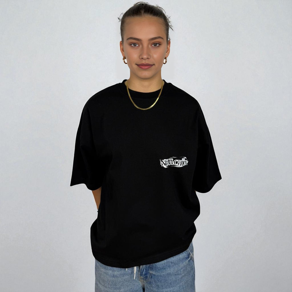 CAMISETA DESGASTADA BLACK NØVA CRÜX